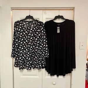 Lane Bryant BOGO Swing Blouses- Size 14/16